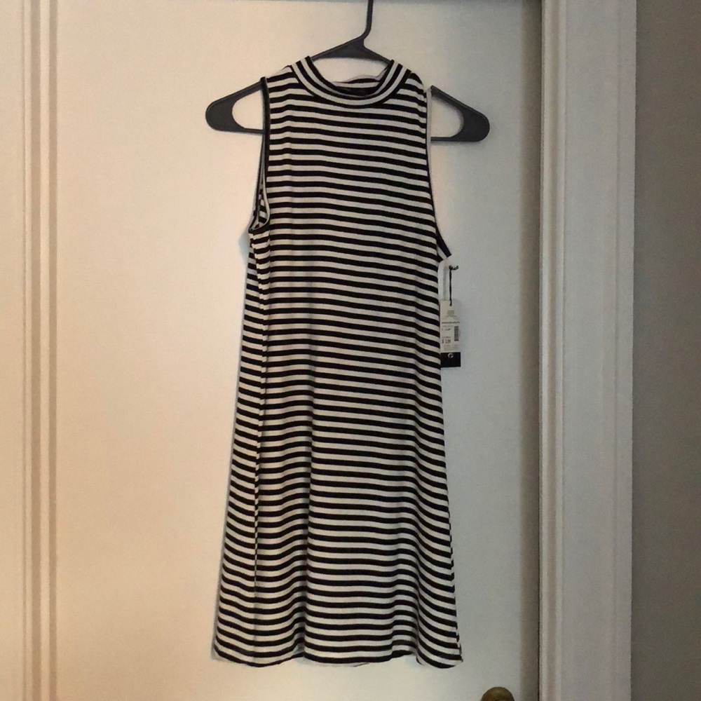 Sale ❗️NWT Black and White ribbed mini sundress